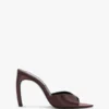 Mule Harlow 100 in raso marrone Mule Harlow 100 in raso marrone