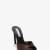 Mule Harlow 100 in raso marrone Mule Harlow 100 in raso marrone