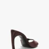 Mule Harlow 100 in raso marrone Mule Harlow 100 in raso marrone