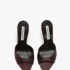 Mule Harlow 100 in raso marrone Mule Harlow 100 in raso marrone