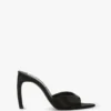 Mule Harlow 100 in raso nero Mule Harlow 100 in raso nero