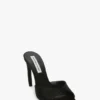 Mule Harlow 100 in raso nero Mule Harlow 100 in raso nero