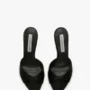Mule Harlow 100 in raso nero Mule Harlow 100 in raso nero