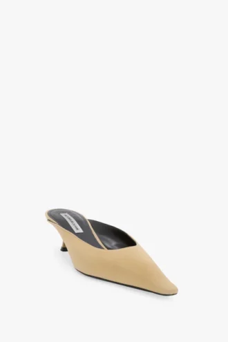 Mule Sloane 45 in cotone color sabbia
