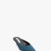 Mule Sloane 45 in raso blu verde acqua Mule Sloane 45 in raso blu verde acqua