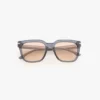 Occhiali da sole oversize in acetato blu trasparente Occhiali da sole oversize in acetato blu trasparente