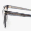 Occhiali da sole oversize in acetato blu trasparente Occhiali da sole oversize in acetato blu trasparente