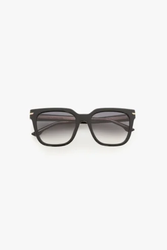 Occhiali da sole oversize in acetato nero