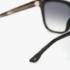Occhiali da sole oversize in acetato nero