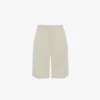 Pantaloncini sartoriali in avorio
