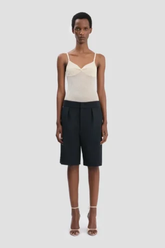 Pantaloncini sartoriali in blu navy Pantaloncini sartoriali in blu navy