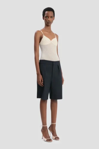 Pantaloncini sartoriali in blu navy Pantaloncini sartoriali in blu navy