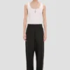 Pantaloni a gamba curva in nero Pantaloni a gamba curva in nero