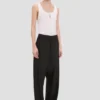 Pantaloni a gamba curva in nero Pantaloni a gamba curva in nero