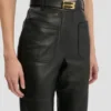 Pantaloni Alina in pelle nera Pantaloni Alina in pelle nera