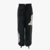 Pantaloni cargo con stampa floreale blu scuro Pantaloni cargo con stampa floreale blu scuro