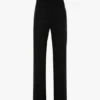 Pantaloni con inserti trasparenti in nero