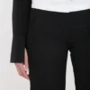 Pantaloni con pannelli laterali in nero