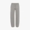 Pantaloni jogger con logo ricamato in grigio melange Pantaloni jogger con logo ricamato in grigio melange