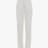 Pantaloni sartoriali a gamba dritta in avorio Pantaloni sartoriali a gamba dritta in avorio