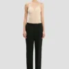 Pantaloni sartoriali a gamba dritta in nero Pantaloni sartoriali a gamba dritta in nero