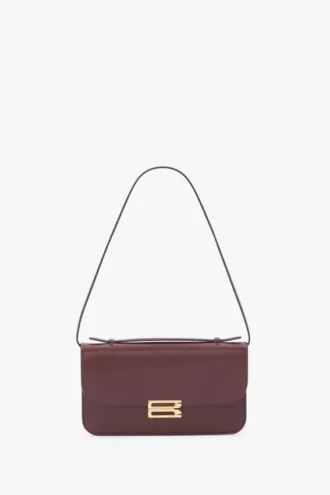 Pochette Dorian in pelle bordeaux