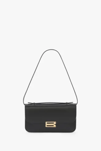 Pochette Dorian in pelle nera