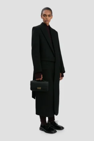 Pochette Dorian in pelle nera