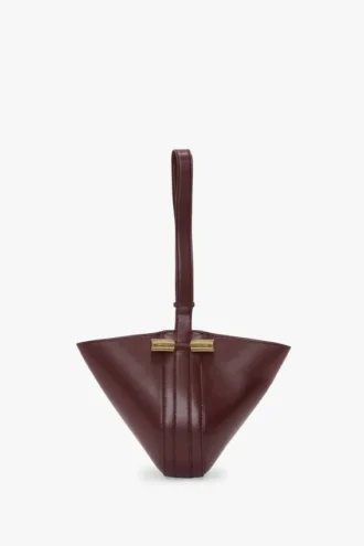 Pochette Portofino in pelle bordeaux