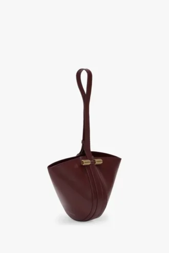 Pochette Portofino in pelle bordeaux