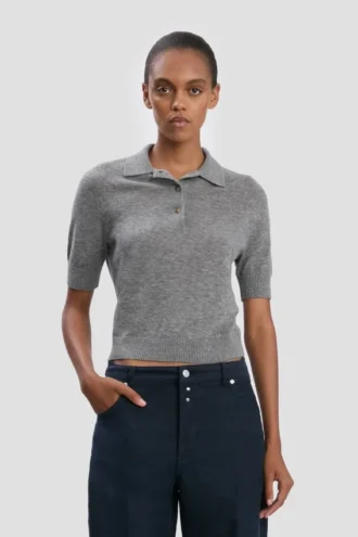 Polo in grigio melange Polo in grigio melange