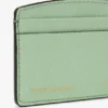 Portacarte The Victoria in pelle martellata color giada