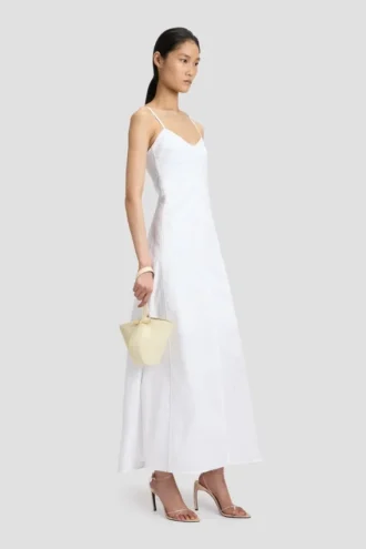 Portofino Dia Clutch in pelle avorio