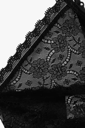 Reggiseno in pizzo nero