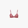 Reggiseno in pizzo rosso papavero Reggiseno in pizzo rosso papavero
