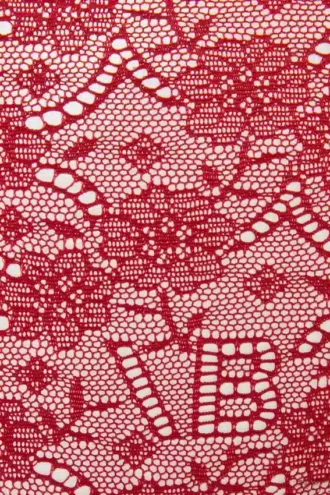 Reggiseno in pizzo rosso papavero
