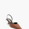Sloane Halter Back 45 in pelle color cuoio scuro Sloane Halter Back 45 in pelle color cuoio scuro