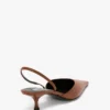 Sloane Halter Back 45 in pelle color cuoio scuro Sloane Halter Back 45 in pelle color cuoio scuro