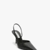 Sloane Halter Back 75 in pelle nera Sloane Halter Back 75 in pelle nera