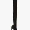 Stivale Harlow in jersey elasticizzato con punta aperta 100 in nero
