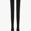 Stivale Harlow in jersey elasticizzato con punta aperta 100 in nero