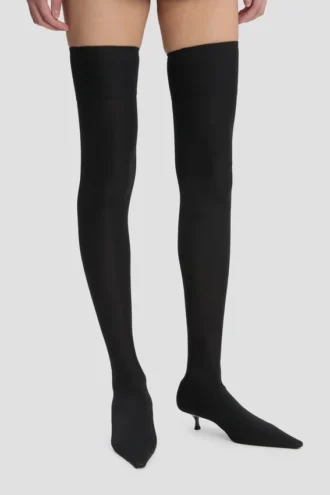 Stivale Sloane in jersey 45 in nero