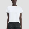 T-shirt dal taglio aderente in bianco T-shirt dal taglio aderente in bianco
