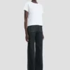 T-shirt dal taglio aderente in bianco T-shirt dal taglio aderente in bianco