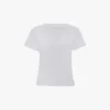 T-shirt dal taglio aderente in bianco T-shirt dal taglio aderente in bianco