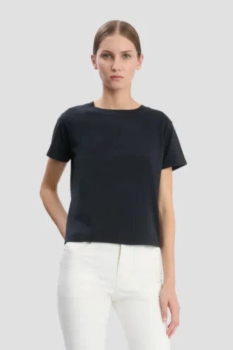 T-shirt dal taglio aderente in blu navy
