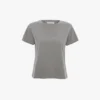T-shirt dal taglio aderente in grigio melange T-shirt dal taglio aderente in grigio melange