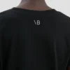T-shirt dal taglio aderente in nero T-shirt dal taglio aderente in nero