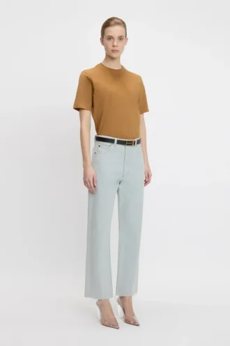 T-shirt Victoria in color grano T-shirt Victoria in color grano