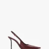The Victoria stiletto slingback 100 in pelle bordeaux The Victoria stiletto slingback 100 in pelle bordeaux